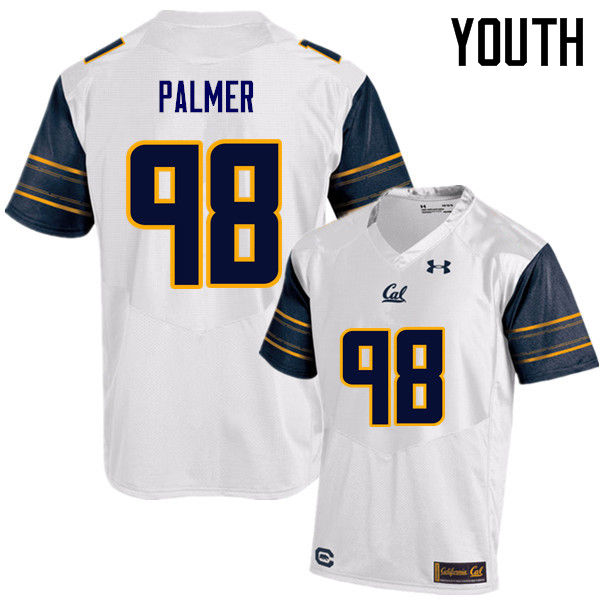 Youth #98 Chris Palmer Cal Bears (California Golden Bears College) Football Jerseys Sale-White - Click Image to Close